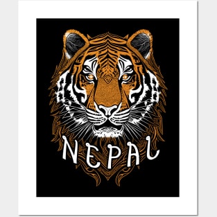 Nepal Tiger Posters and Art